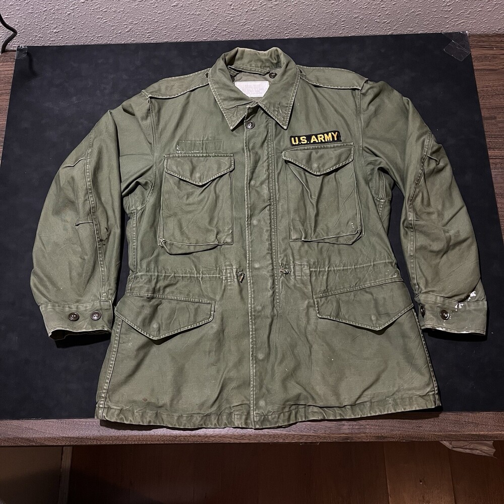 M-65 Field Jacket Vintage OG-107 USGI 1950s M-1943 Vietnam war US ARMY Small 60s